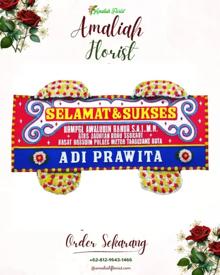 Papan Bunga Ucapan Selamat Pelambuan